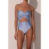 The Blue Draped One Piece