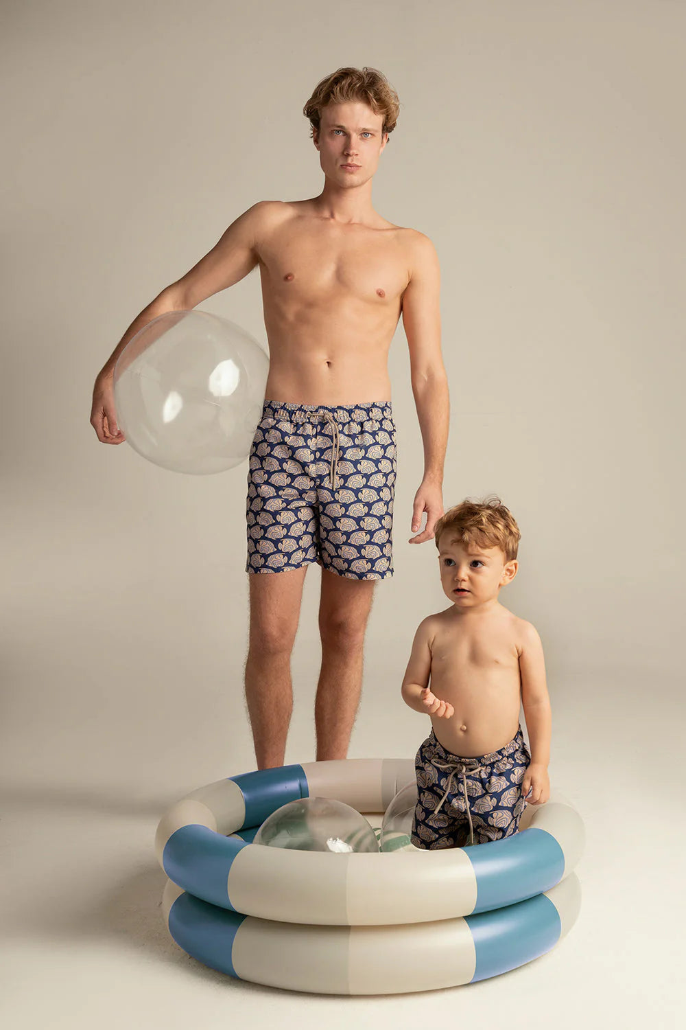 Kids Blue Reef Swim Trunks