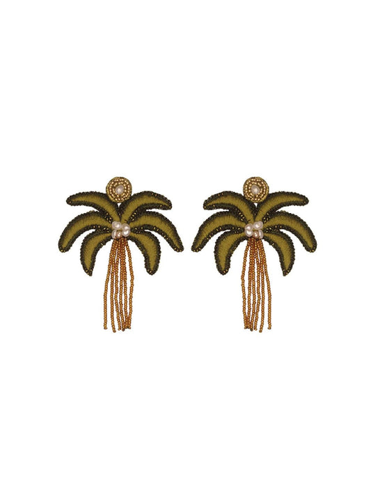 Tropical Palm Tree Earrings