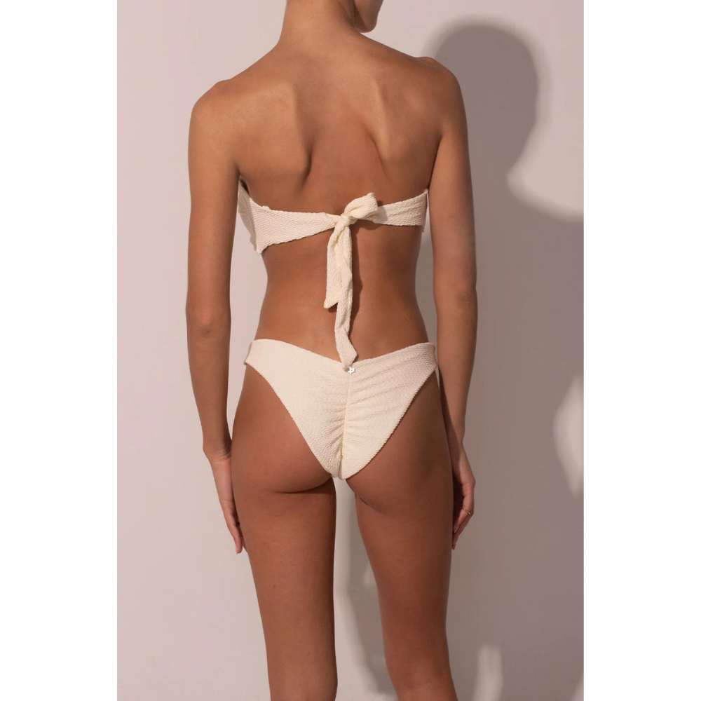 The Nudo Scrunchie Ivory Bikini Set