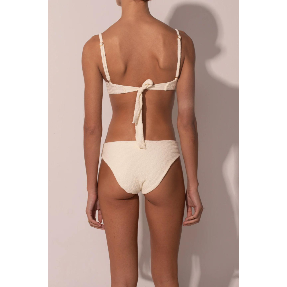 The Balconette Scrunchie Ivory Bikini Set