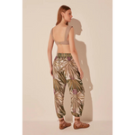 Vases Elastic Waist Baggy Pants