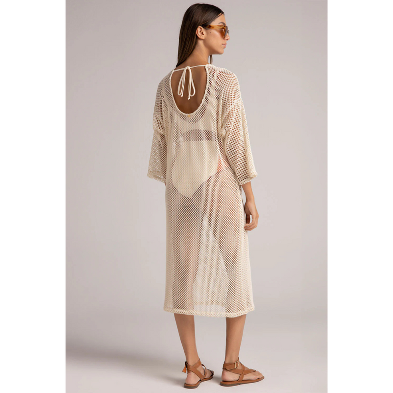 Mesh White Coverup