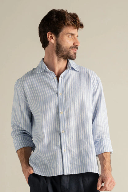 Mens Long Sleeve Relaxed Fit Shirt