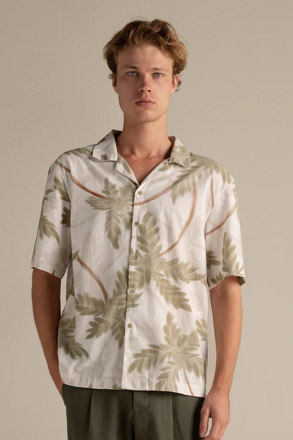 Mens Tropical Short Sleeve Shirt