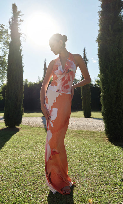 Moon Flower Maxi Dress