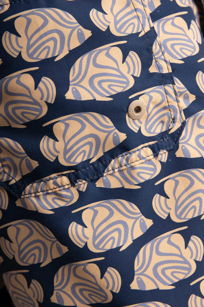 Mens Blue Reef Swim Trunks