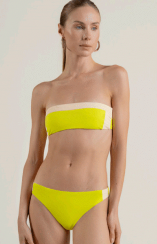 Color Block Wide Bikini Bottom