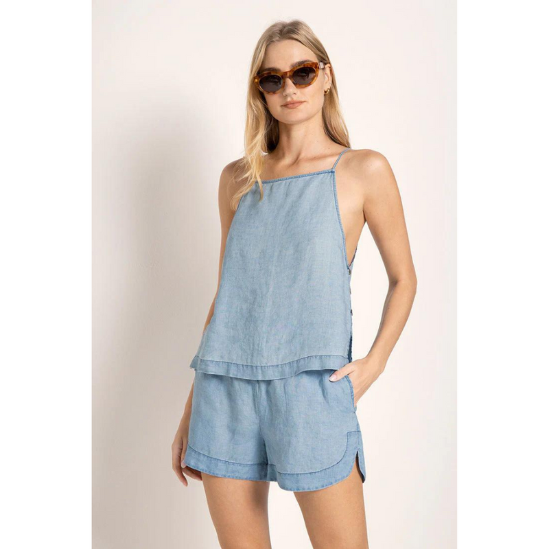 Denim Short Set