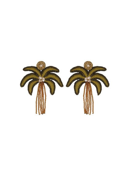 Tropical Palm Tree Earrings
