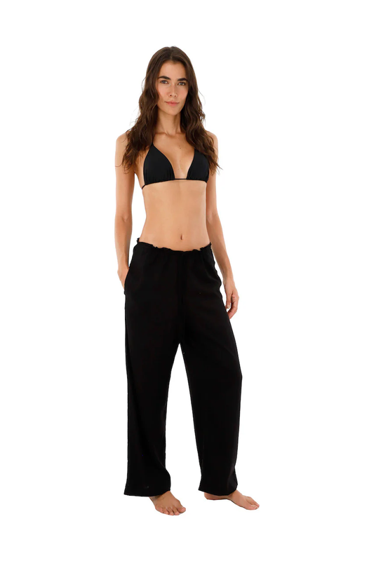 Linen black pants