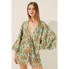Coconut Grove Puffed Sleeves Short Cape