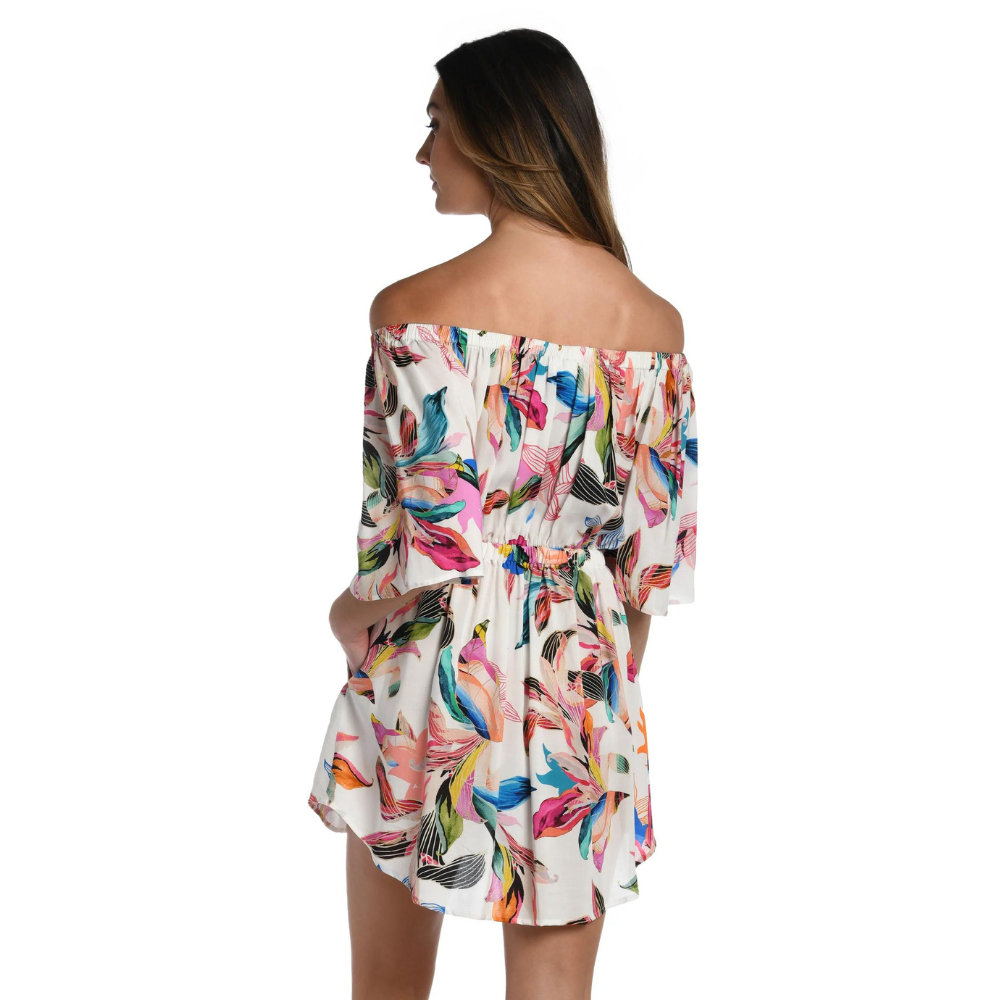 Paradise City Off-The-Shoulder Cover Up Dress