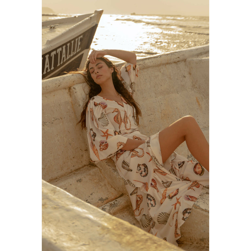 Marea Wrap Maxi Dress
